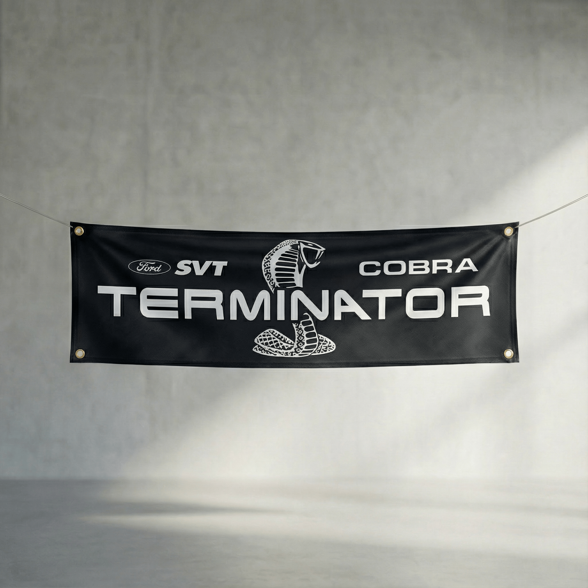 Mustang Cobra Terminator Fabric Show Banner - Ford Show Parts